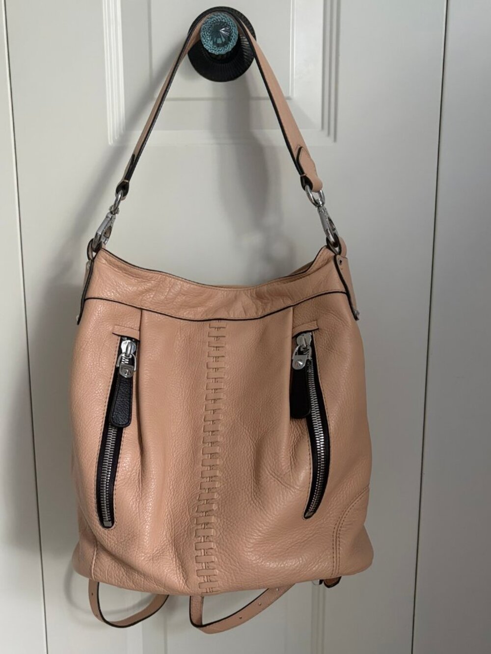 orYANY Marlene Convertible Backpack Leather Shoulder Bag EUC